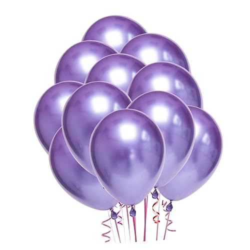 COLLBATH 50 Stück Große Metallische Latex Luftballons Ideale Party Ornamente Für Hochzeiten Geburtstagsfeiern Und Festliche Anlässe Langlebig Und Farbenfroh von COLLBATH