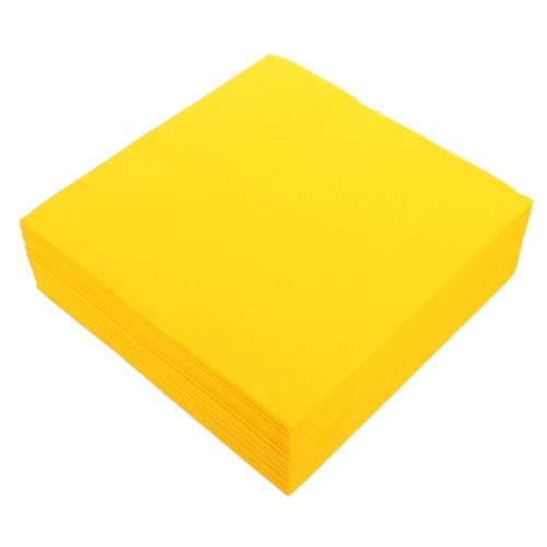 COLLBATH 50 Stück Saubere Papierservietten Frühstücksservietten Bestecktasche servietten für die brautparty party servietten geburtstagsservietten Abendessenservietten Urlaubsangebot Yellow von COLLBATH