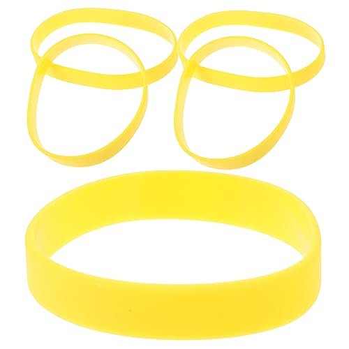 COLLBATH 5st Finger Tennis-Armband Armbänder Griffe Handgelenkstütze Linke Hand Schweißband Armband Sportarmband Für Mädchen Sportversorgung Dekoratives Armband Kieselgel Yellow von COLLBATH