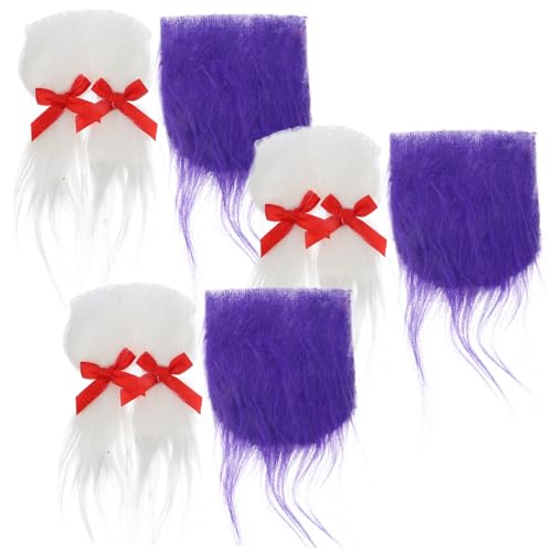 COLLBATH 6 Sets GNOME Bart Holz Perle Handwerk Liefert Faux Zwerg Bart Für Vatertag von COLLBATH