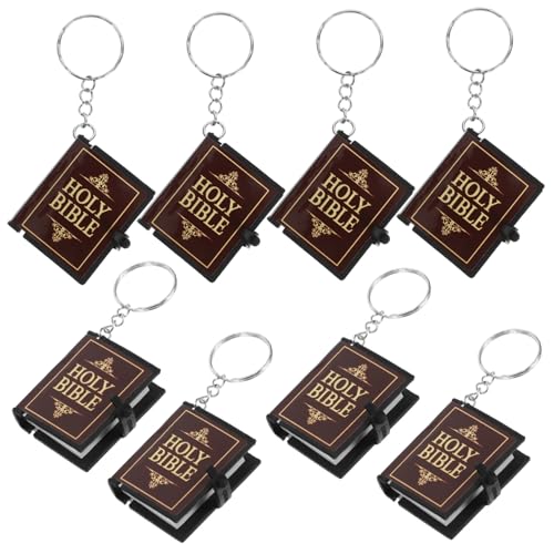 COLLBATH 8St Bibel Schlüsselanhänger Ring Schlüsselanhänger zur Taufe Kette heilig jesus schlüsselanhänger schlüsselhalter Schlüsselanhänger-Ornament religiöse PVC-Außenhaut von COLLBATH