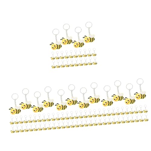 COLLBATH 96 Stk Biene Schlüsselanhänger Bienen-gastgeschenke Geldbörse Süßes Schlüsselringe Cartoon-bienen-schlüsselanhänger Frühling Schlüsselanhänger Reize Tagestasche Honig Pvc von COLLBATH