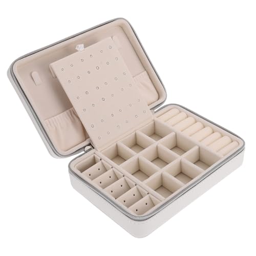 COLLBATH Benutzerdefinierte Schmuck-Aufbewahrungsbox rund Mini-Schmuckschatulle tragbare Reise-Organizer-Box von COLLBATH