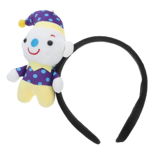 COLLBATH Clown-stirnband Clown Perücke Clown-kostüm Regenbogen-stirnband Clownhüte Mützen Clown-zubehör Halloween-stirnband Für Erwachsene Halloween-haarband Zirkus-haarband Stoff von COLLBATH