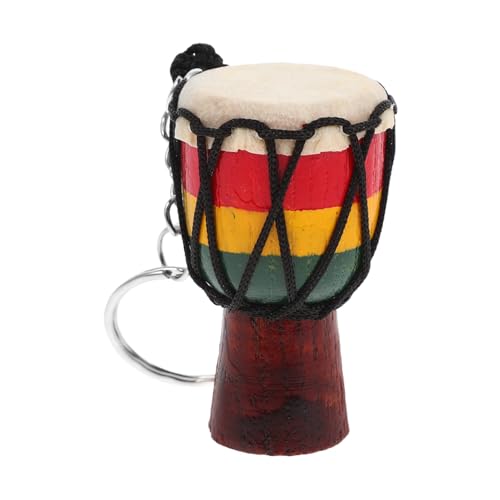 COLLBATH Djembe-Schlüsselanhänger Handpfannentrommel Trommel Schlüssel Schlüsselanhänger Trommelschlüsselkette schlüsselringe Djembe-Trommel Musikalischer Anhänger Minitrommel Legierung von COLLBATH