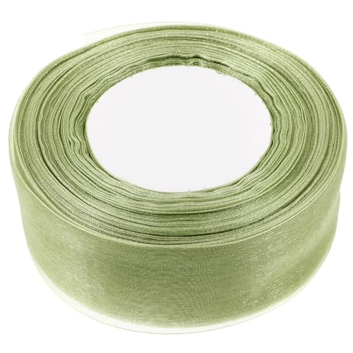 COLLBATH Geschenkbox-verpackungsband Roségoldenes Chiffonband Haarschmuck Für Die Braut Strass-haarnadeln Juwelen Haarschmuck Für Die Hochzeit Braut Stirnband Strauß Olive Green Polyester von COLLBATH