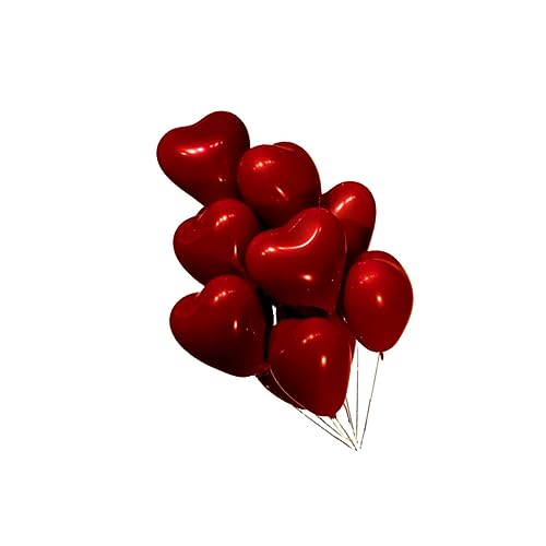 COLLBATH Herzform Luftballons Rot Doppeldeck Kreative Party Luftballons Für Hochzeiten Valentinstag Und Festlichkeiten Ideales Partyzubehör Für Romantische Anlässe von COLLBATH