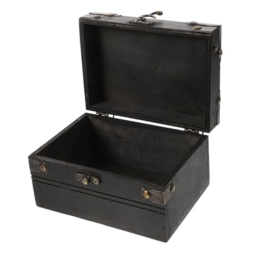 COLLBATH Kasten für Schmuck storage boxes aufbwahrungs-box schmuckschatulle scheibtruhen storage boxs Piratenschatztruhe Schmuckaufbewahrungshalter Hölzerne Truhe Legierung von COLLBATH