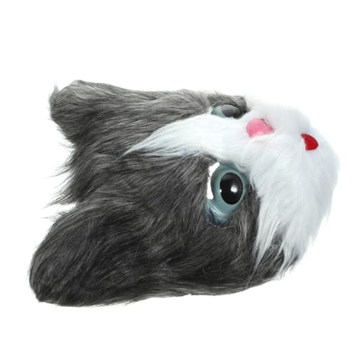 COLLBATH Katzenmaske Kätzchenmaske Halloween-Maske pelzige katze japanische Maske Katze Cosplay-Maske halloween masken halloweenmaske Maskiert Maskerade Cosplay-Maske Maskenstütze Plüsch von COLLBATH