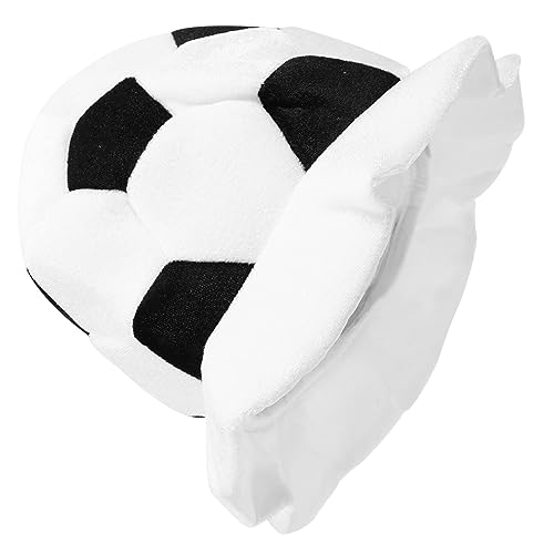 COLLBATH Kopfbedeckung Fußballmütze lustiger Fußballhut football cap sportmütze sporty cap Kopfschmuck für Fußballwettbewerbe Neuartige Plüschkappe Party-Stirnband jubelnde Hutstütze von COLLBATH