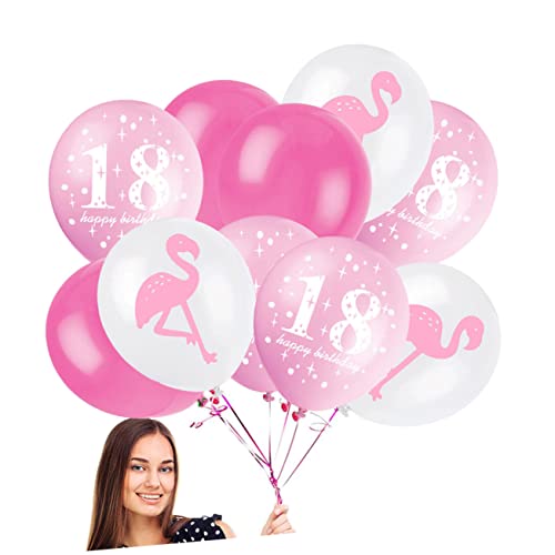 COLLBATH 12-zoll-geburtstagsdekorationen 18. Geburtstagsparty Latexballons Elegante Flamingo-ballon-gefälligkeiten von COLLBATH