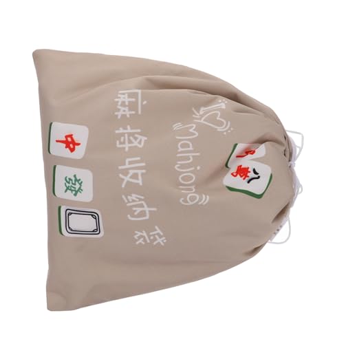 COLLBATH Mahjong-Aufbewahrungstasche Mahjong-Tasche Nur Mahjong-Fall Würfel Mahjong Aufbewahrungstasche Mahjong Kartenbeutel Mahjong-Halter Mahjong-Organisationstasche Oxford-Stoff Khaki von COLLBATH