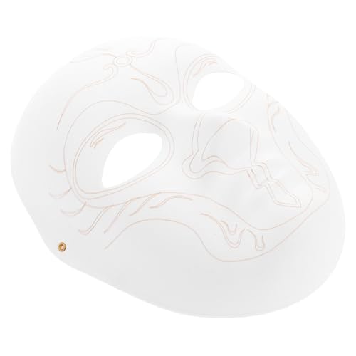 COLLBATH Pappmaché-maske, Weiß, Bastelmaske, Weiße Affenmaske, Bemalbare Maske, Blanko, Kostümmaske, Für Damen Und Herren, Cosplay, Halloween, Party-dekoration von COLLBATH