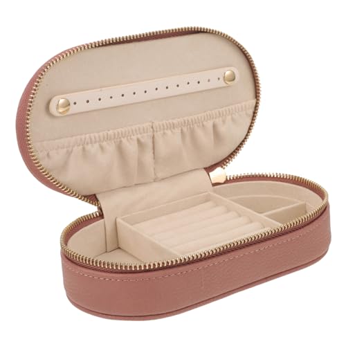 COLLBATH Reise Schmuckaufbewahrung Box Für ädchen Tragbare Schmuck Organizer Box Für Ohrringe Ringe Und Armbänder Kompakte Schmuckschatulle Tiefem Perfekt Für Unterwegs von COLLBATH