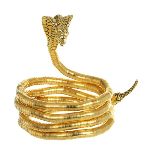 COLLBATH Schlangenhalskettenarmband modeschmuck schlangenkette Biegsames Schlangenarmband Halskette mit Schlangencharme biegbares Schlangenarmband Schlangenarmbänder Zinklegierung Golden von COLLBATH