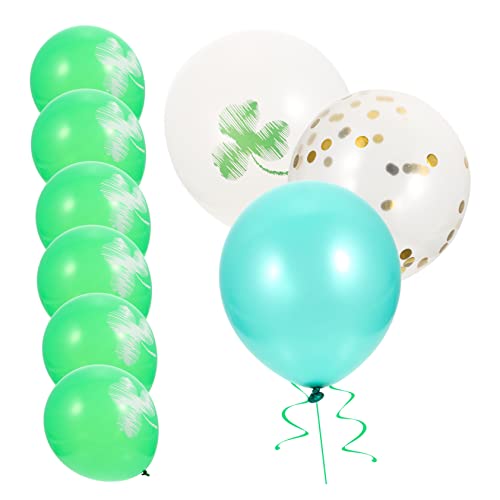 COLLBATH Shamrock Luftballons St Patrick's Day Party Dekorationen Grüne Ballons Mit Glitzer Perfekt Für Festlichkeiten Fotorequisiten Und Feiern von COLLBATH