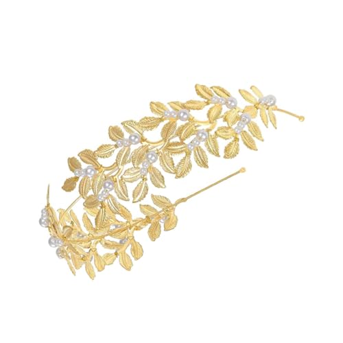 COLLBATH Stirnband Krone Haarreifen Perlen Haarschmuck Haarbänder Kopfband Haargummi Kopfbedeckung Stirnband Mit Perle Frau Kopfschmuck Party Stirnbänder Hochzeit Kopfschmuck Braut von COLLBATH