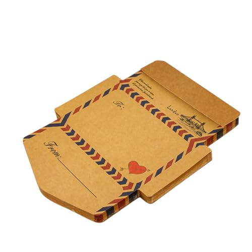 COLLBATH Vintage-notizblock Vintage-umschläge Postkartenumschläge Repositionierbare Seitenregisterkarten Schreibwaren Bunter Notizblock Selbstklebende Notizblöcke Khaki Papier von COLLBATH