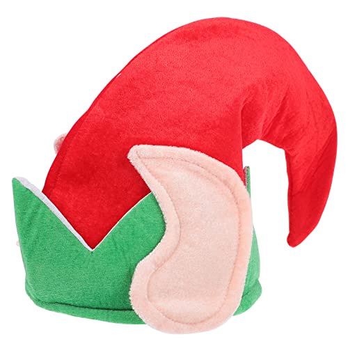 COLLBATH Weihnachtselfenmütze Weihnachtsmützen Weihnachtliche Kostümdekorationen Weihnachtsmannmütze Für Kinder Elf Kostüm Hut Weihnachtselfen-dekorationen Weihnachtselfen Ohren Plüschstoff von COLLBATH