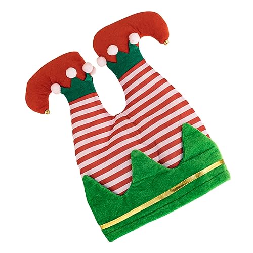 COLLBATH Weihnachtskopfschmuck Elf Hosen Hüte Elfenhose Partyhut Herren Plüsch-elfenhosenmütze Verdickte Klassische Elfenhosenmütze Schicke Elfenhosenmütze Gnomenhüte Pp Baumwolle von COLLBATH