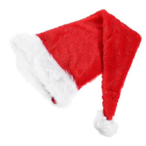 COLLBATH Weihnachtsmütze Gnome-partyhüte Gnom Kostüm Hut Lustige Partyhüte Feiertagszwergmützen Gnom-zaubererhut Lebkuchenhut Neujahrshüte Weiche Wichtelmützen Zwergenkostüm Hut Rot Plüsch von COLLBATH