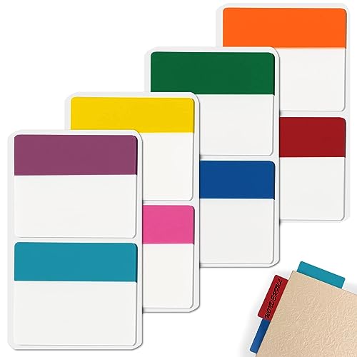 COLOFALLA 200 Stk Seitenmarker Haftnotizen Klebezettel Selbstklebend Haftstreifen zum Markieren Beschriften Tabs Haftmarker Transparent Klebemarkierung Back To School Einschulung von COLOFALLA