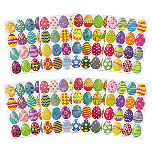 COLOFALLA 256 Pcs Ostern Aufkleber Ostern Sticker Ostereier Hasen Osterhasen Osterdeko DIY Basteln Deko für Kinder Osteraufkleber Ostersticker Selbstklebend (Ostereier) von COLOFALLA