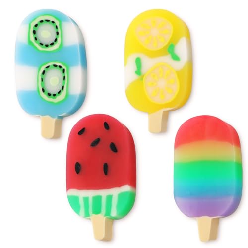 COLOFALLA 4 Stücke Radiergummi Set Radiergummi Kinder Lustige Radiergummi Schulkind Geschenk Einschulung Geschenk Einschulung Geschenk Eis Radiergummi (Eis) von COLOFALLA