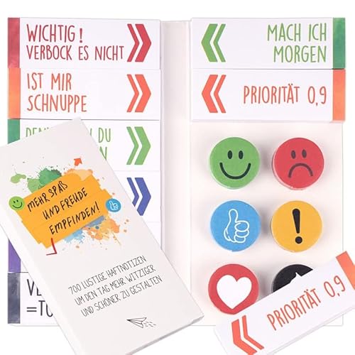 Haftnotizen Lustig Klebezettel mit witzigen Sprüchen Notizzettel Bunt Selbstklebend Pagemarker zum Markieren Geschenke für Kollegen Einschulung Studenten Lehrer Schule Büro von COLOFALLA