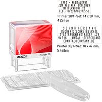 COLOP Textstempel, individualisierbar Printer 20/1 selbstfärbend schwarz ohne Logo von COLOP