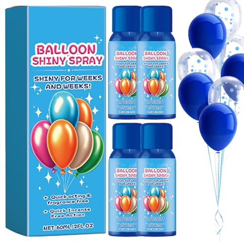 Balloon Shine Spray, Balloon High Shine Spray, Ballonaufheller Auf 60-g-Basis, Glossy Finish Spray Balloons, Instant High Shine Gloss Balloons Shiner, Schnell Trocknender Sprayaufheller Für Dauerhafte von COMFOLIVING