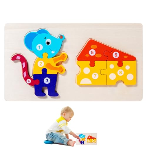 COMFOLIVING Puzzle für Kinder,Feinmotorik-pädagogisches Geschenk zum frühen Lernen - Geschenk zum frühen Erlernen der Feinmotorik für Jungen und Kinder ab 3 Jahren von COMFOLIVING