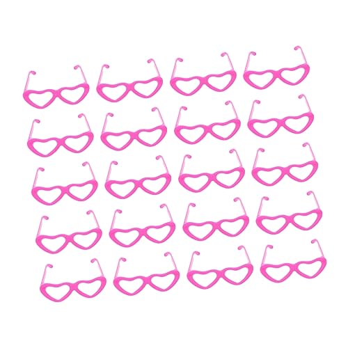 COMNESTBI 20stücke Teiliges Herzförmige Puppen-Sonnenbrillen Rosa Dekorative Brillen Für Anziehpuppen Zubehör Für Kreative Spielmomente Und Puppen-Accessoires COMNESTBI 20stücke Teiliges Herzförmige Puppen-Sonnenbrillen Rosa Dekorative Brillen Für Anziehpuppen Zubehör Für Kreative Spielmomente Und Puppen-Accessoires von COMNESTBI
