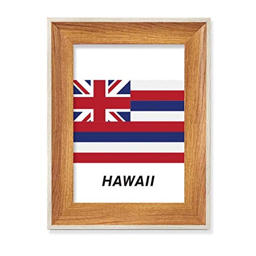 Amerikanische Staatsflagge Kontur Hawaii Desktop Holz Bilderrahmen Display Bild Kunst Malerei Mehrere Sets von COMP