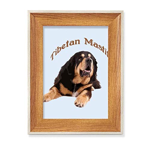 Tibetischer Mastiff Pet Frontier China Desktop Holz-Bilderrahmen Display Bild Kunst Malerei mehrere Sets von COMP