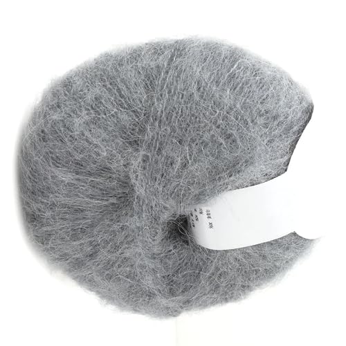 Beliebtes Weiches Mohair-Pashm-Strick-Angora-Langgarn aus Warmer Wolle (09 rosarosa) von COMTERVI