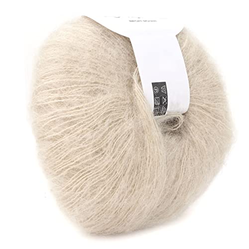 Beliebtes Weiches Mohair-Pashm-Strick-Angora-Langgarn aus Warmer Wolle (17 Beige) von COMTERVI