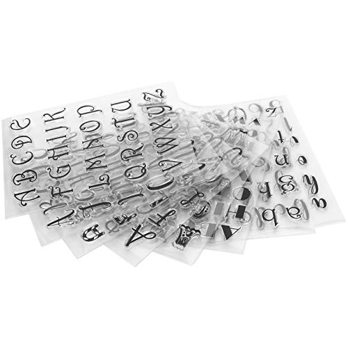 DIY Decoris 19 × 15 × 3 8 Stück Buchstaben Klar Transparent Stempel DIY Zeichnung Scrapbooking Handkonto Handwerk Dekorationen von COMTERVI