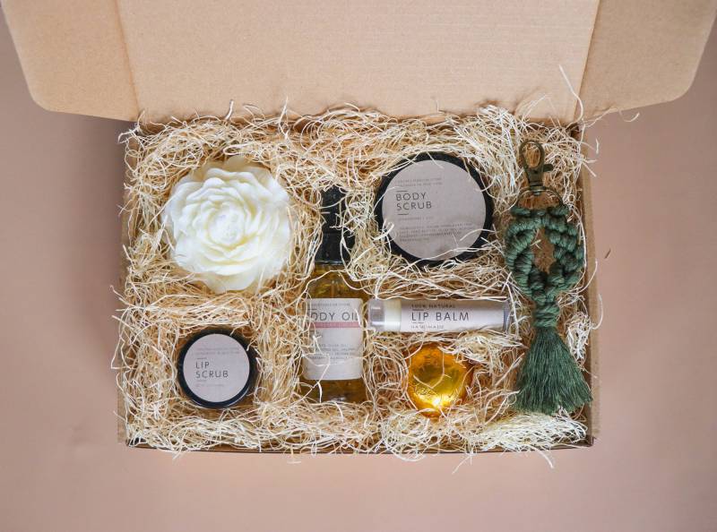 Anti-Stress-Care-Paket, Verwöhngeschenk Für Freund, Entspannungs-Self-Care-Geschenkbox, Thinking Of You Geschenk, Spa-Geschenkset, Stressabbau von CONCREATEdecor