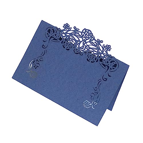 50 Stück Parteisitzkarte Platz Für Altes Papier Hochzeit Zeichen Hochzeitssitz Tischkarten Zur Hochzeit Blau Tischnummernhalter Platzkarten Mit Hochzeitsnamen Tischkarten CONGARTENO von CONGARTENO