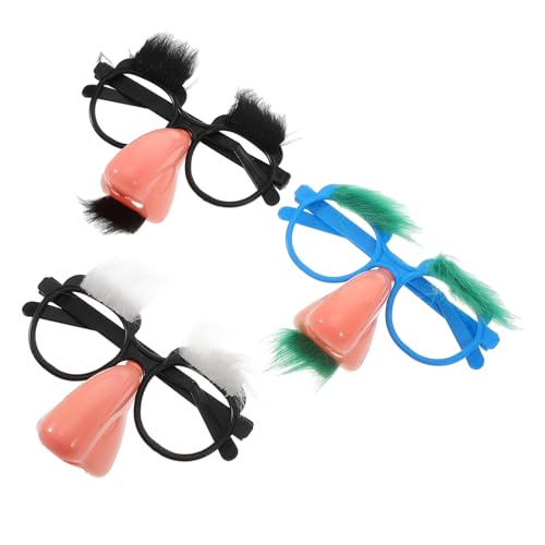 CONGARTENO Einzigartiges Halloween-Party-Requisit für Erwachsene lustige Brille Schnurrbart Nase und Augenbrauen-Set von CONGARTENO