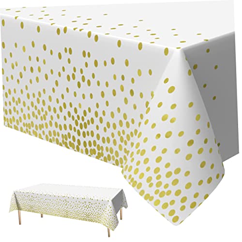 CONGARTENO Bronzierende Tischdecke Multifunktions-tischdecke Schicke Tischdecke Goldene Tischdecke Hochzeit Tischdecke Party-tischdecken Dekorative Tischdecke Partytischdecke Pe (polyethylen) von CONGARTENO