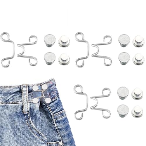 COOBAA Jeans Button Tightener | Loose Jeans Tightener | Shape Jeansknöpfe Pins für Jeans, Röcke, Ärmel von COOBAA