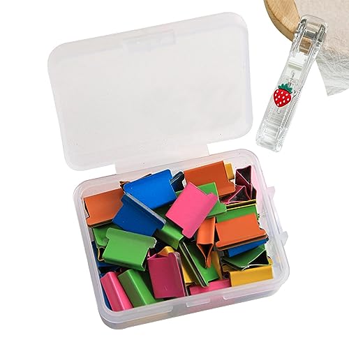 COOBAA Papierhefter – Schreibtisch-Büroklammern, Hefter, Nachfüllklammer-Spender, Binder-Clips, Papierklemmen, Desktop-Hefter für Schreibtisch, Zuhause, Schule, Büros von COOBAA