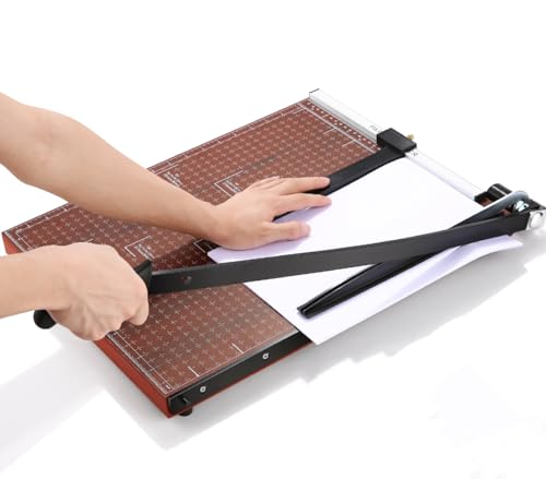 COOCHEER Papierschneider, A3 Profi Hebelschneider Fotoschneider Schneidegerät für Schule & Büro, Schnittlänge 47cm, Holz COOCHEER Papierschneider, A3 Profi Hebelschneider Fotoschneider Schneidegerät für Schule & Büro, Schnittlänge 47cm, Holz von COOCHEER
