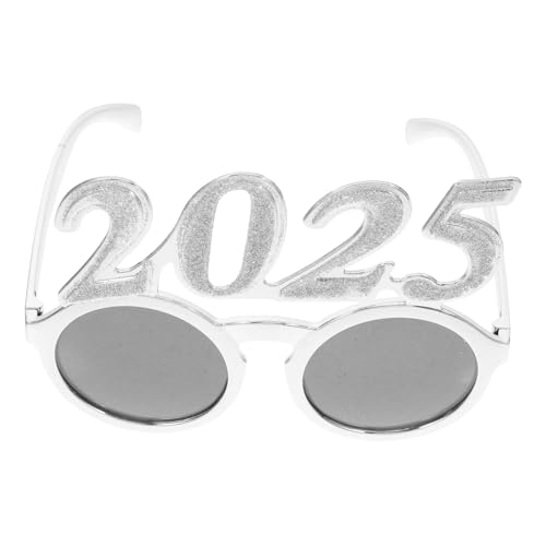 COOLHIYA 2025 Brille 2025 Zahlenbrille Neujahrsparty-Brille Weihnachtsbrille lustige Zahlenbrille Partyzubehör brillen Party-Requisiten Partydekorationen für das neue Jahr Stk von COOLHIYA