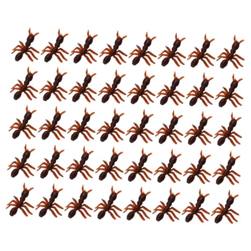 COOLHIYA 50 Stück Ameisenspielzeugmodell realistisches, praktische Scherzspielzeuge Büro-Schreibtisch-Dekor Wohnkultur simulierte Ameisen simuliertes Ameisendekor von COOLHIYA