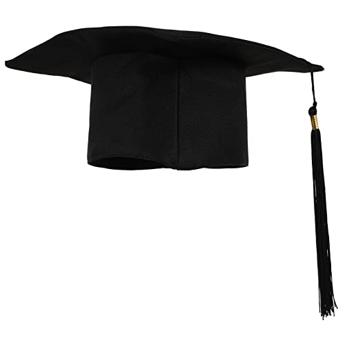 COOLHIYA Bachelor Abschlusshut Mit Quaste Abschlussfeier Kappen Doktorhut Graduation Hat Cap Absolventenkappe Schulabschlussmütze Für Graduation von COOLHIYA