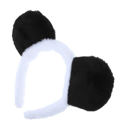 COOLHIYA Panda Ohr Stirnband Festival Haarband Tier Ohr Kopfbedeckung Panda Stirnband Party Cosplay Tier Ohr Haarband Cosplay Kostüm Stirnband Panda Haarband Cosplay Prop Haarschmuck von COOLHIYA