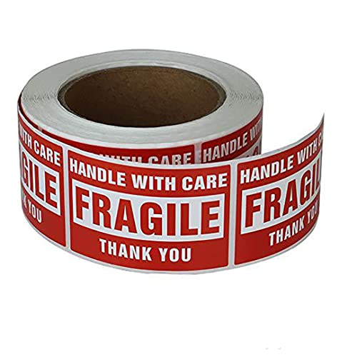 Fragile Stickers 2 "x3" (50mmx76mm) 500 Warning Fragile Stickers, Handle With Care, Fragile, Packaging Stickers, Shipping Sticker Labels. von COONE